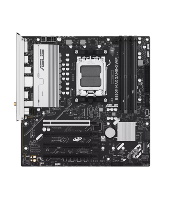 Asus B850M MAX GAMING WIFI, Processor family AMD, Processor socket AM5, DDR5, Supported hard disk drive interfaces SATA, M.2