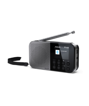 Sharp OSAKA Pocket/Handheld Portable Digital Radio | DR-P520(GY) | Bluetooth
