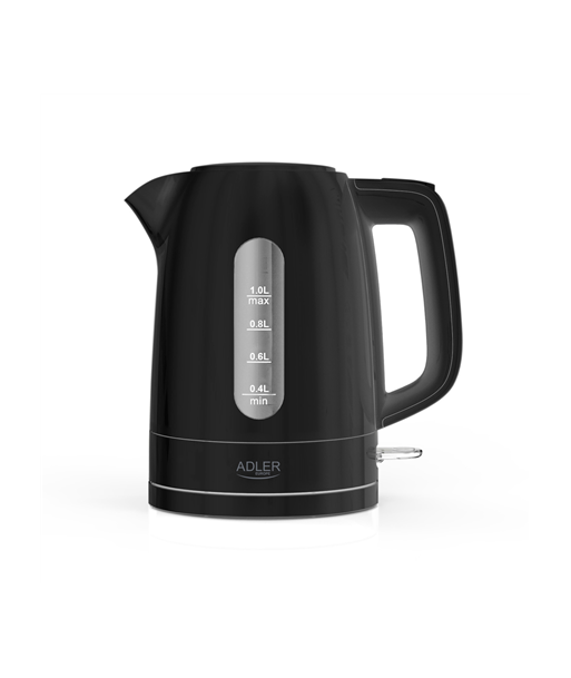 Adler Kettle, AD 1380b, Electric, 2200 W, 1 L, Polypropylene, 360° rotational base, Black