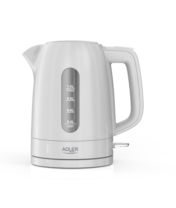 Adler, AD 1380w, Electric, 2200 W, 1 L, Polypropylene, 360° rotational base, White