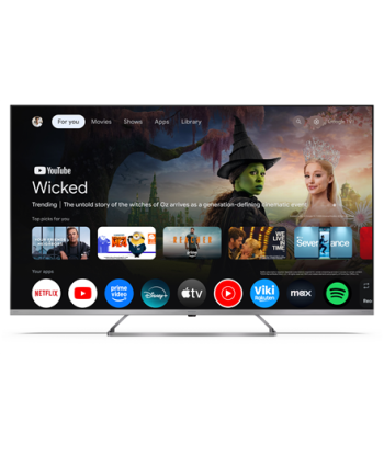 Sharp 4K Ultra HD QLED MiniLED TV, 55JP7265E, 55, Google TV, UHD