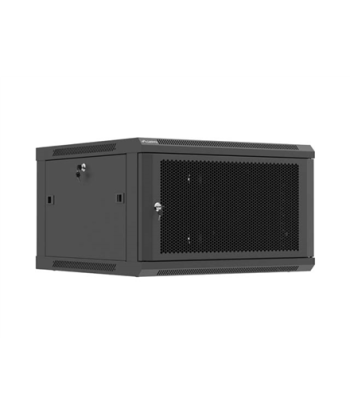 Lanberg Wall mounted installation cabinet 19" 6U 600X600 | WF01-6606-23B | Black