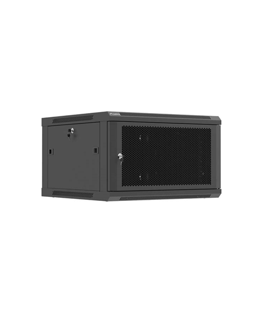Lanberg Wall mounted installation cabinet 19" 6U 600X600 | WF01-6606-23B | Black