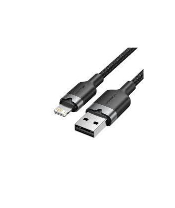 CABLE USB2.0 TO LIGHTNING/1M BLACK LANBF VENTION