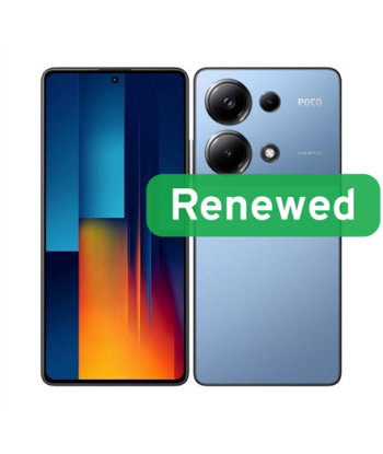 Grade A++, Poco M6 Pro, 6.67" AMOLED, 5G, 256GB, Blue, Android, Poco Renewed