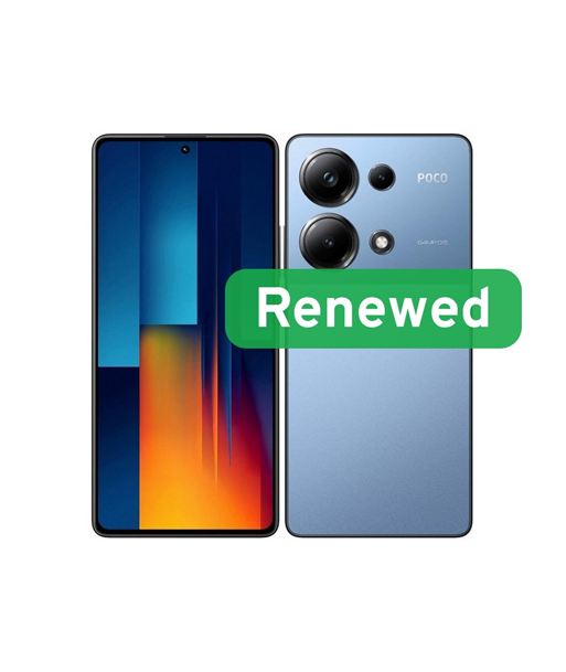 Grade A++, Poco M6 Pro, 6.67" AMOLED, 5G, 256GB, Blue, Android, Poco Renewed