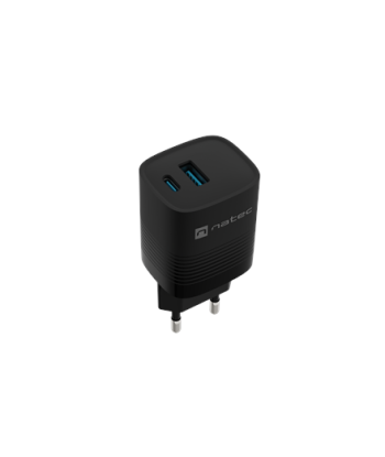 Natec Ribera USB Charger, 1x USB-A, 1x USB-C, 300 W | NUC-2141