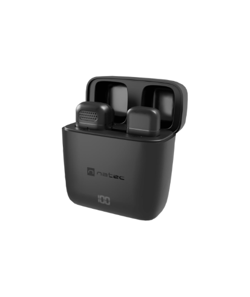 Natec Microphone, NMI-2255, Hopper, Built-in microphone, Wireless, Black