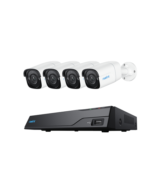 Turvakaamera Reolink, Super HD System, NVS8-5MB4, Bullet, 5/4 MP, f4.0mm fixed, F2.0, Power over Ethernet (PoE), IP67, H