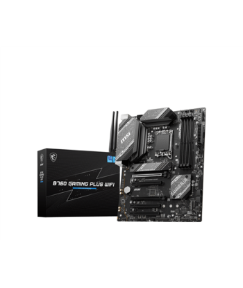 MSI, B760 GAMING PLUS WIFI, Processor family Intel, Processor socket LGA1700, DDR5, Memory slots 4, Supported hard disk drive