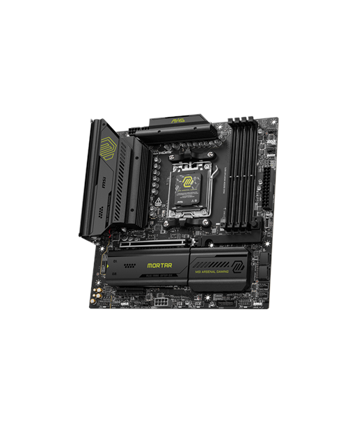 MSI MAG B850M MORTAR WIFI, Processor family AMD, Processor socket AM5, DDR5, Supported hard disk drive interfaces SATA, M.2
