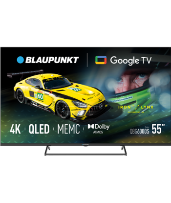 Blaupunkt QLED TV, 55QBG6000S, 55, Smart TV, Google TV, Black