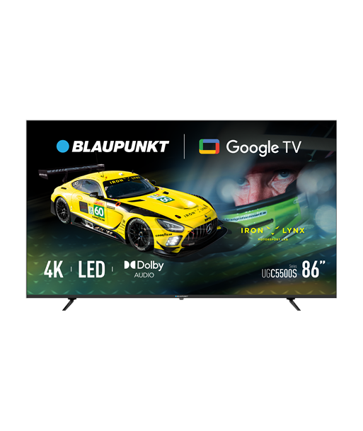 Blaupunkt LED TV, 86UGC5500S, 86, Smart TV, Google TV, UHD, Black
