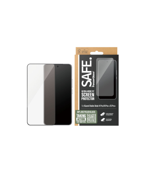 SAFE.PanzerGlass Screen Protector Xiaomi Redmi Note 14 Pro 14 Pro+ 13 Pro+ Ultra-Wide Fit, PanzerGlass