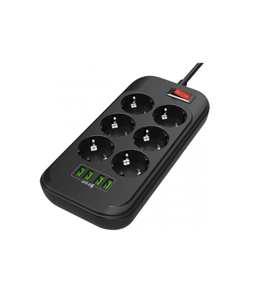 ColorWay Power Socket CW-CHE64B Black - Charge All Your Devices! ColorWay Power Socket CW-CHE64B Black - Charge All Your Devices!