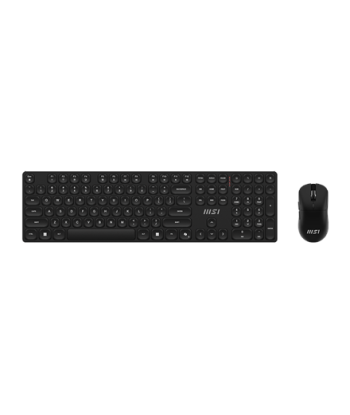 MSI FORGE K210 WIRELESS COMBO, Keyboard and Mouse Set, Wireless, Mouse included, US, Black, Scissor