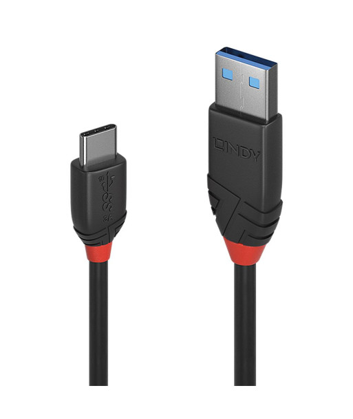 CABLE USB3.2 A-C 0.5M/BLACK 36915 LINDY