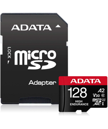 ADATA AUSDX128GUI3V30SHA2-RA1 Memory Card 128 GB, MicroSDXC, Flash memory class 10, Adapter, 80 MB/s, 100 MB/s