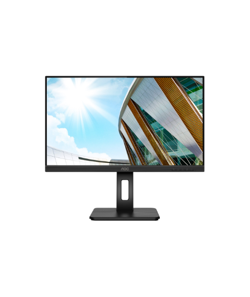 AOC, Q24P2Q, 23.8", IPS, QHD, 16:9, 75 Hz, 4 ms, 2560 x 1440, 250 cd/m², Headphone out (3.5mm), HDMI ports quantity 1, Black