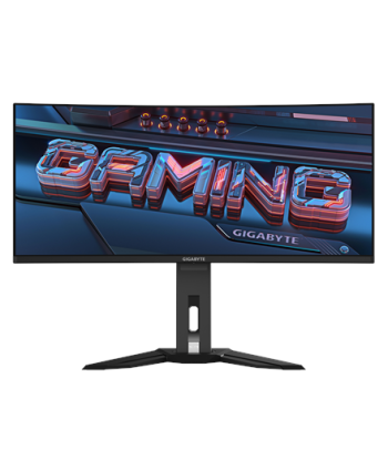 Gigabyte, MO34WQC2 EK1, 34", OLED, WQHD, 240 Hz, 0.03 ms, 3440 x 1440 pixels, 250 cd/m², HDMI ports quantity 2