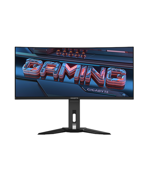 Gigabyte, MO34WQC2 EK1, 34", OLED, WQHD, 240 Hz, 0.03 ms, 3440 x 1440 pixels, 250 cd/m², HDMI ports quantity 2