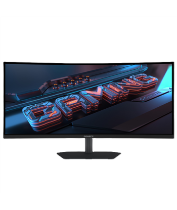 Gigabyte, G34WQC2 EK, 34", VA, WQHD, 200 Hz, 1 ms, 3440 x 1440 pixels, 450 cd/m², HDMI ports quantity 2
