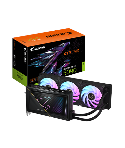 Gigabyte AORUS GeForce RTX 5090 XTREME WATERFORCE 32G, NVIDIA, 32 GB, GeForce RTX 5090, GDDR7, HDMI ports quantity 1, PCI-E 5.0