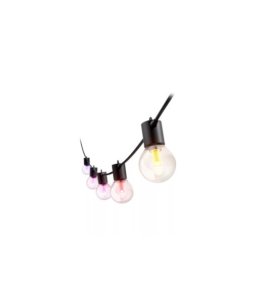 Philips Hue Festavia Globe Outdoor String Lights, 7m Extension | 30 W | Bluetooth, Zigbee