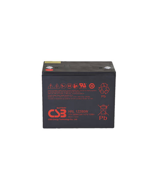 CSB Battery Battery 12V 6Ah 25W Pb F2 | HRL1225W