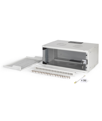 Digitus SOHO Pro network set, 483 mm (19"), 4U, 540 x 400 mm | DN-49200-SET | Light Grey