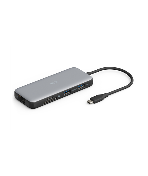 Digitus USB-C docking station, 8-port, DA-70915, Ethernet LAN (RJ-45) ports 1, HDMI ports quantity 2