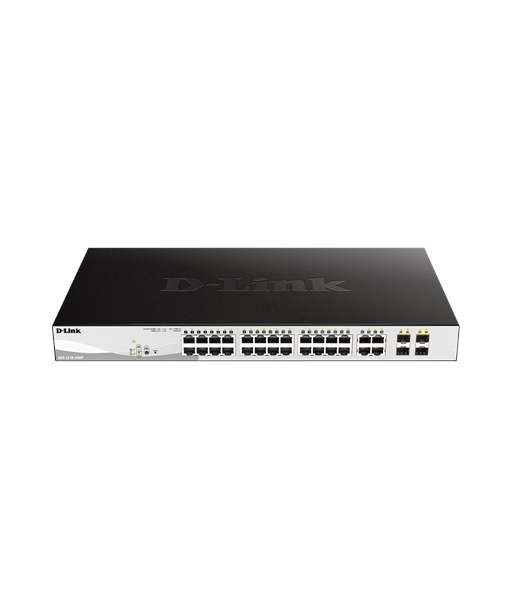 D-Link DGS-1210-28MP 28-Port Gigabit Smart Managed PoE+ Switch