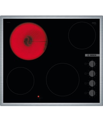 Bosch, PKE645CA2E, Vitroceramic, Number of burners/cooking zones 4, Rotary knobs, Black