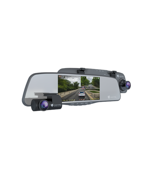Navitel, Smart rearview mirror equipped with a DVR, MR255NV, IPS display 5'', 960x480, Maps included