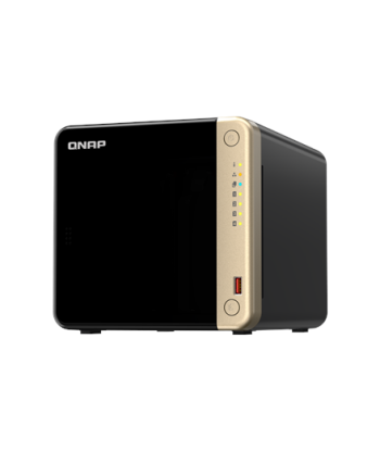 QNAP TS-464-8G 4-Bay desktop NAS, Intel® Celeron® N5105/N5095 quad-core, 8 GB onboard not expandable, 4 x 3.5"/2.5" SATA 6Gb/s