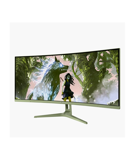 Arozzi, Nova, 34", VA, UWQHD, 21:9, 165 Hz, 1 ms, 3440 x 1440 pixels, 350 cd/m², HDMI ports quantity 2, Forest Green
