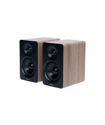 Edifier M60 Compact Desktop 2.0 Speakers, Classic Oak