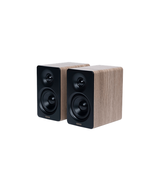 Edifier M60 Compact Desktop 2.0 Speakers, Classic Oak
