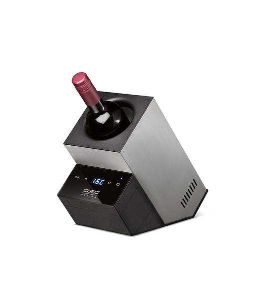 Caso, WineCase Deluxe Inox, Bottles capacity 1, Black/Silver