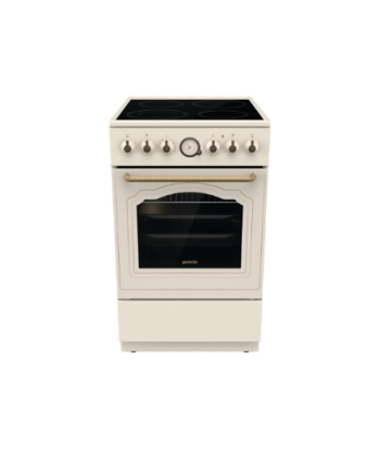 Gorenje, Cooker, GECS5B70CLI, Hob type Vitroceramic, Oven type Electric, Beige, Width 50 cm, Depth 59.4 cm, 70 L