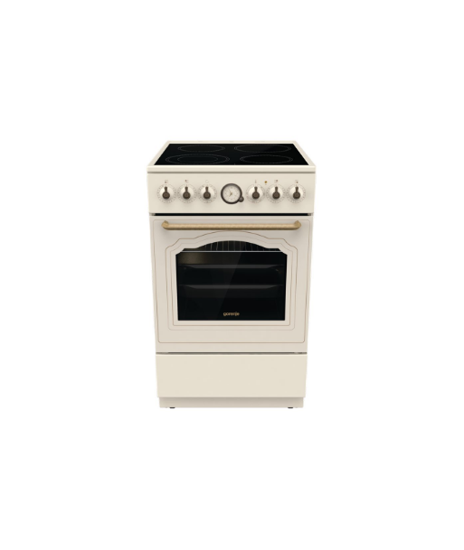 Gorenje, Cooker, GECS5B70CLI, Hob type Vitroceramic, Oven type Electric, Beige, Width 50 cm, Depth 59.4 cm, 70 L