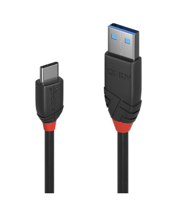 CABLE USB3.2 A-C 1M/BLACK 36916 LINDY