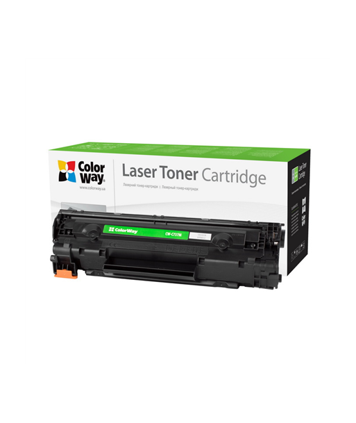 ColorWay Econom Toner Cartridge, Black, Canon 737, HP CF283X