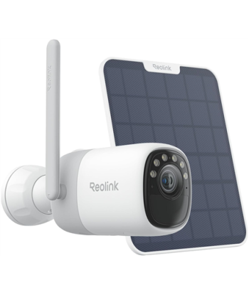 Reolink Wireless Pan & Tilt Long Lasting Solar/Battery Camera with Spotlights, Altas Series B630 with Solar Panel, Bullet, 4