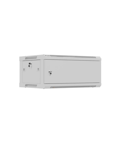 Lanberg Wall mounted installation cabinet 19" 4U 600X450 | WF01-6404-00S | Gray