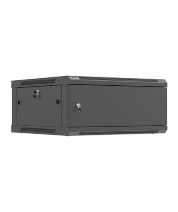 Lanberg Wall mounted installation cabinet 19" 4U 600X600 | WF01-6604-00B | Black