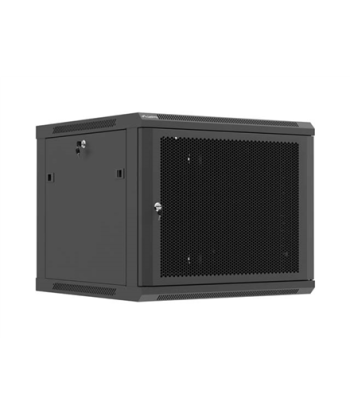 Lanberg Wall mounted installation cabinet 19" 9U 600X600 | WF01-6609-23B | Black