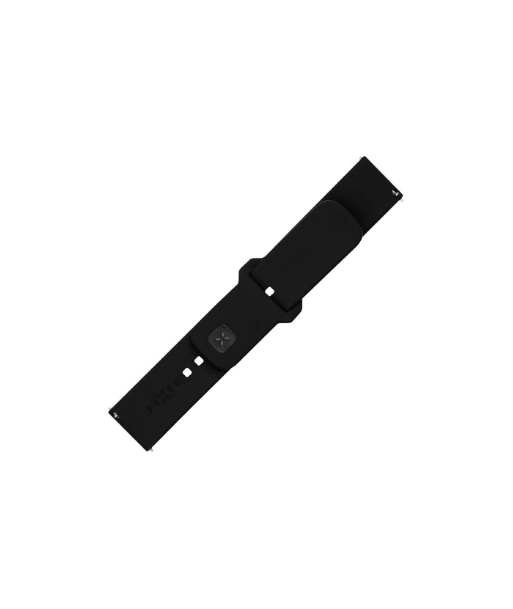 Fixed, Sporty Strap Set with Quick Release 22mm for smartwatch, 160-235 mm, Black, Silicone