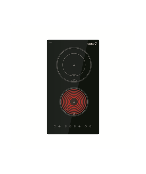 CATA, TD 3002 BK, Vitroceramic, Number of burners/cooking zones 2, Touch, Timer, Black