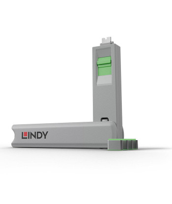 USB PORT TYPE-C BLOCKER 4PACK/GREEN 40426 LINDY